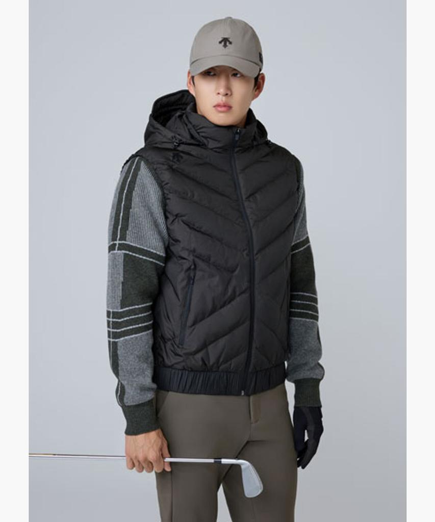 Descente Golf Men'S Hybrid Down Jumper Dq42Mfkoo6