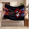 Bristol City Personalized Fleece Blanket With Football Logo, Custom Name Text Soft Warm Home Throw Blanket