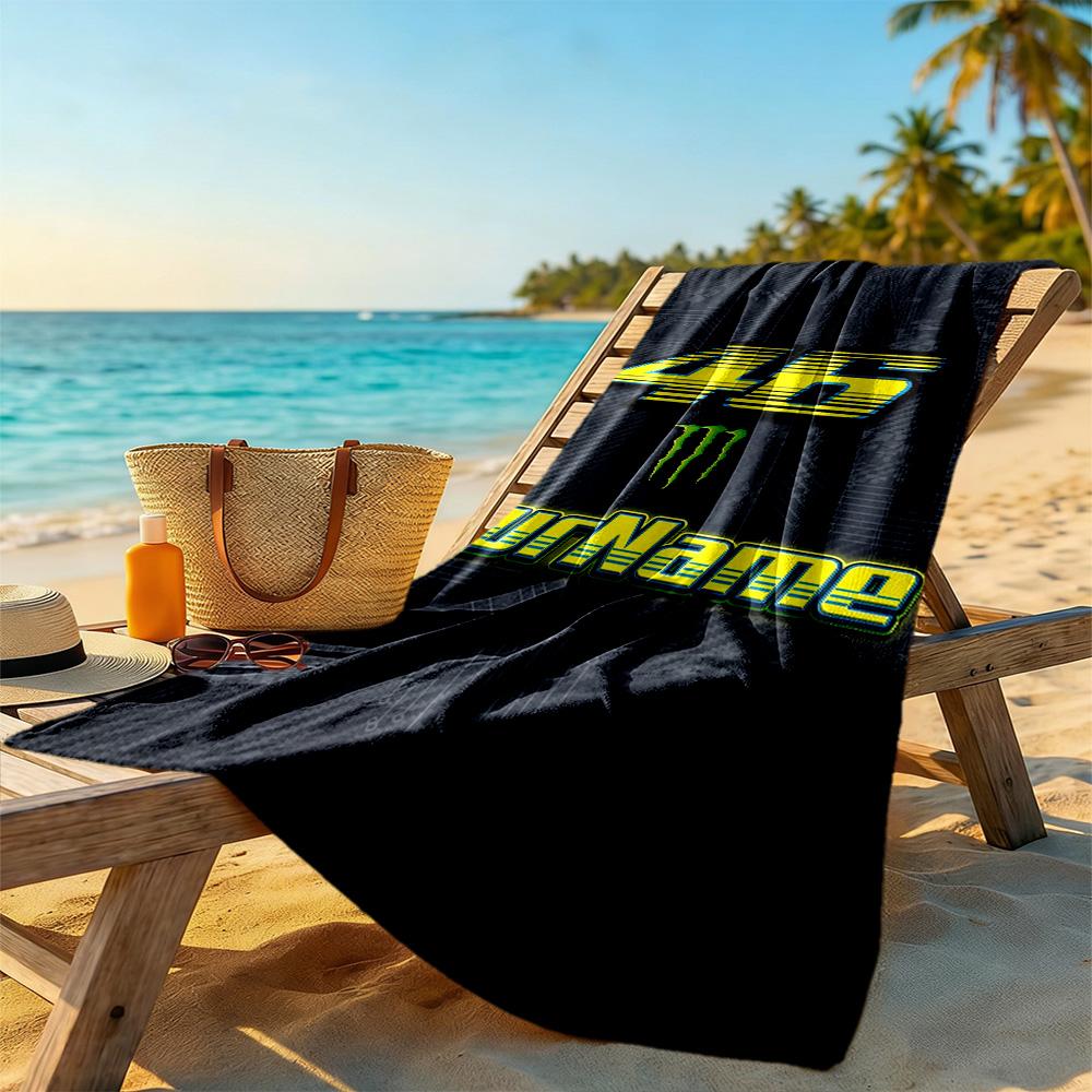 Doctor46 Customize Your Name Beach Towel Soft Durable Quickdry