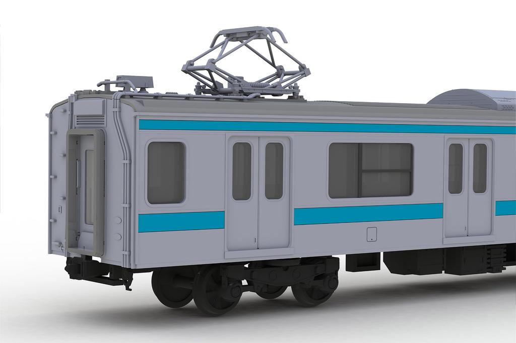 PLUM Scale JR East 209 Series DC Electric Train Moha 209 Display Unpainted Plastic PP178 Plakit-Extra 1/80 Type, Keihin-Tohoku Color, & 208, Model,