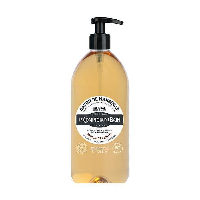 Le Comptoir Du Bain - Savon De Marseille Liquide Surgras Beurre De Karité 1L