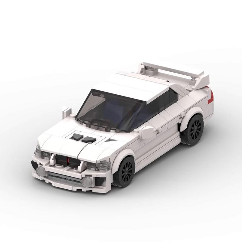 Конструктор MOC 8 ячеек Сборная игрушка-транспортная модель Гоночный автомобиль Креативный строительный набор для мальчиков и взрослых