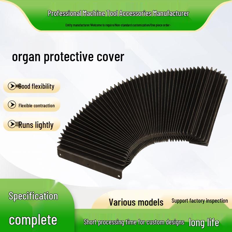 Fire-Retardant High Temperature Resistant Accordion Bellows Protective Cover for Linear Guide Machine Tools