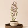 Stainless Steel Plant Support Pile Girl Shaped Anti Lodging Stakes  Indoor Outdoor Garden