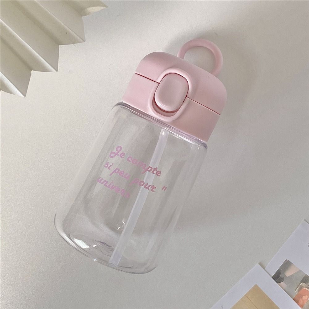 Straws and Lids Water Bottles 400ML Beverage Cups Creative Kids Sippy Cup  Toddlers Feeding