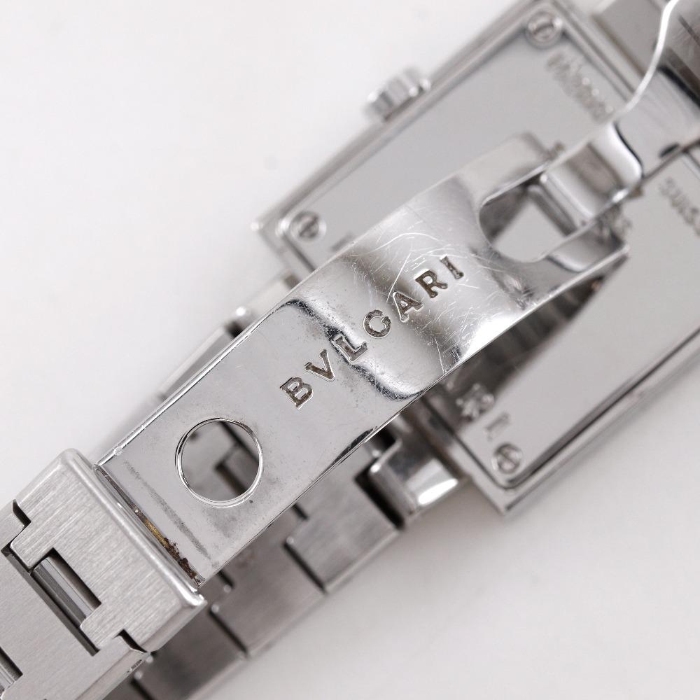 Bvlgari Часы Quadlard SQ22 Нержавеющая сталь черный черныйЦиферблат Нержавеющая сталь Кварцевый Аналоговый дисплей Женские Б/У