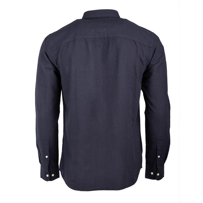 Мужская хлопковая рубашка прямого кроя с длинными рукавами ONLY AND SONS