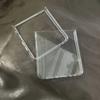 Чехол для Samsung Galaxy Z Flip 7 INS Корея Листья Цветок Прозрачная Крышка Телефона для Samsung ZFlip7 Z Flip7 5G Синий Цветочный Чехол