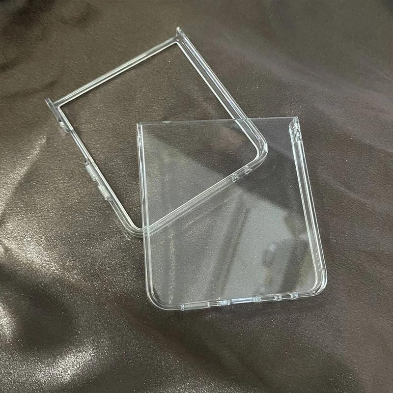 Чехол для Samsung Galaxy Z Flip 7 INS Корея Листья Цветок Прозрачная Крышка Телефона для Samsung ZFlip7 Z Flip7 5G Синий Цветочный Чехол