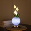 USB Rechargeable USB Rechargeable Desk Lamp Artificial Flower Desk Lamp  Home Room Decor