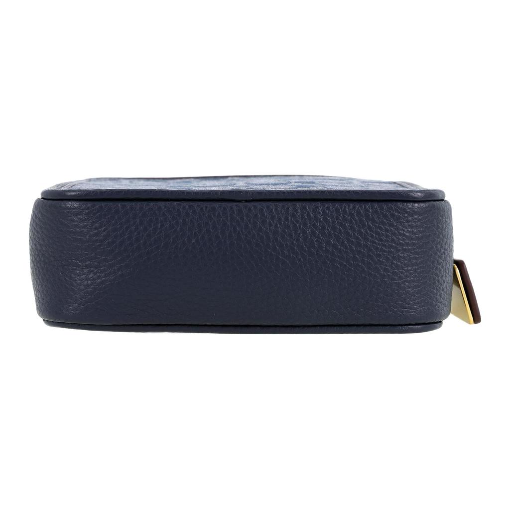 New COACH Sullivan Jacquard Fabric With Cow Leather Crossbody Bag, Shoulder Bag Trumpets Men's Denim CG996-B4DE