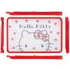 Skater Cutting Board with 21 x Medium Hello Kitty Red Dishwasher Double-Sided Spill-Proof Guard, AG+ Antibacterial, 32.5 cm, Size, Heart, Sanrio,