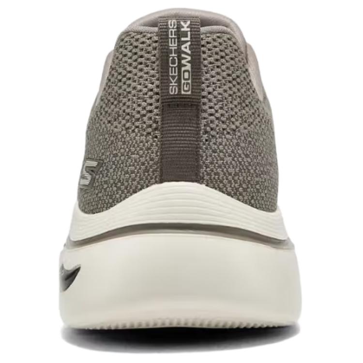 Skechers Мужские повседневные кроссовки Go Walk, универсальные, удобные, прочные, легкие, низкие, серый, коричневый, 216524-TPE