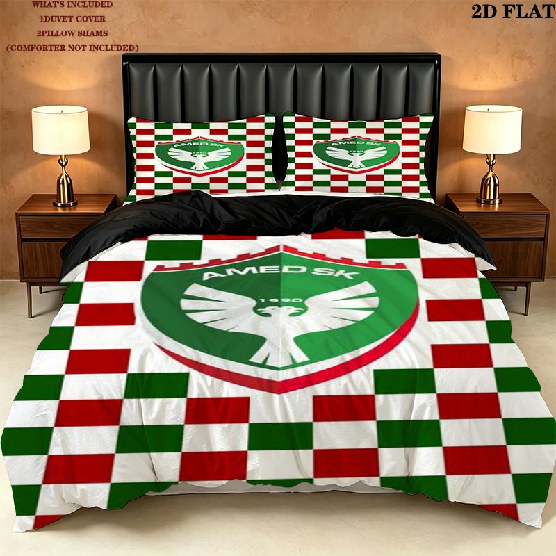 Постельное белье AMEDSPOR с рисунком Пододеяльник Наволочка Домашний Декор Подарок (1 пододеяльник + 2 наволочки, без наполнителя)