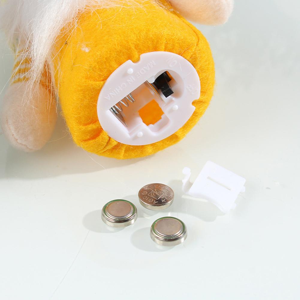 Easter Rabbit Ear With Light Luminous Faceless Gnome Dwarf Dolls Easter Decoration Rabbit Year Gift Kids Rabbit Toy