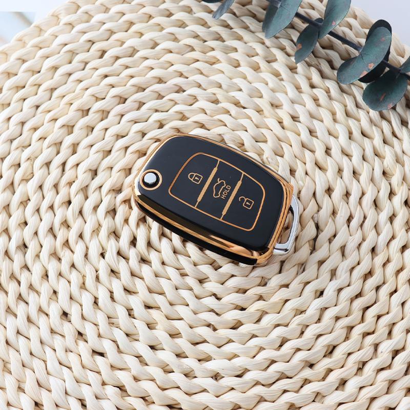 New Soft TPU Fold Car Key Case Cover Shell For Hyundai Tucson Sonata Santa Fe Elantra Accent Solaris Verna Ix25 Ix35 I20 I30 I40