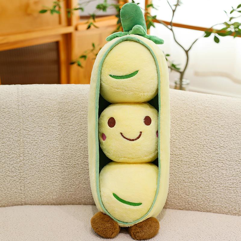 Pea Plush Toy Funny Snow Pea Doll Birthday Gift Claw Machine Doll