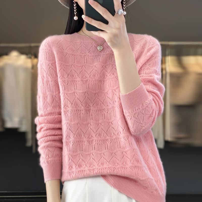 Женский свитер, кашемир Цинхэ, 30% кашемир, 70% шерсть, зимний вязаный пуловер, осенний свитер, женский кашемировый свитер, вязаный топ с длинным рукавом