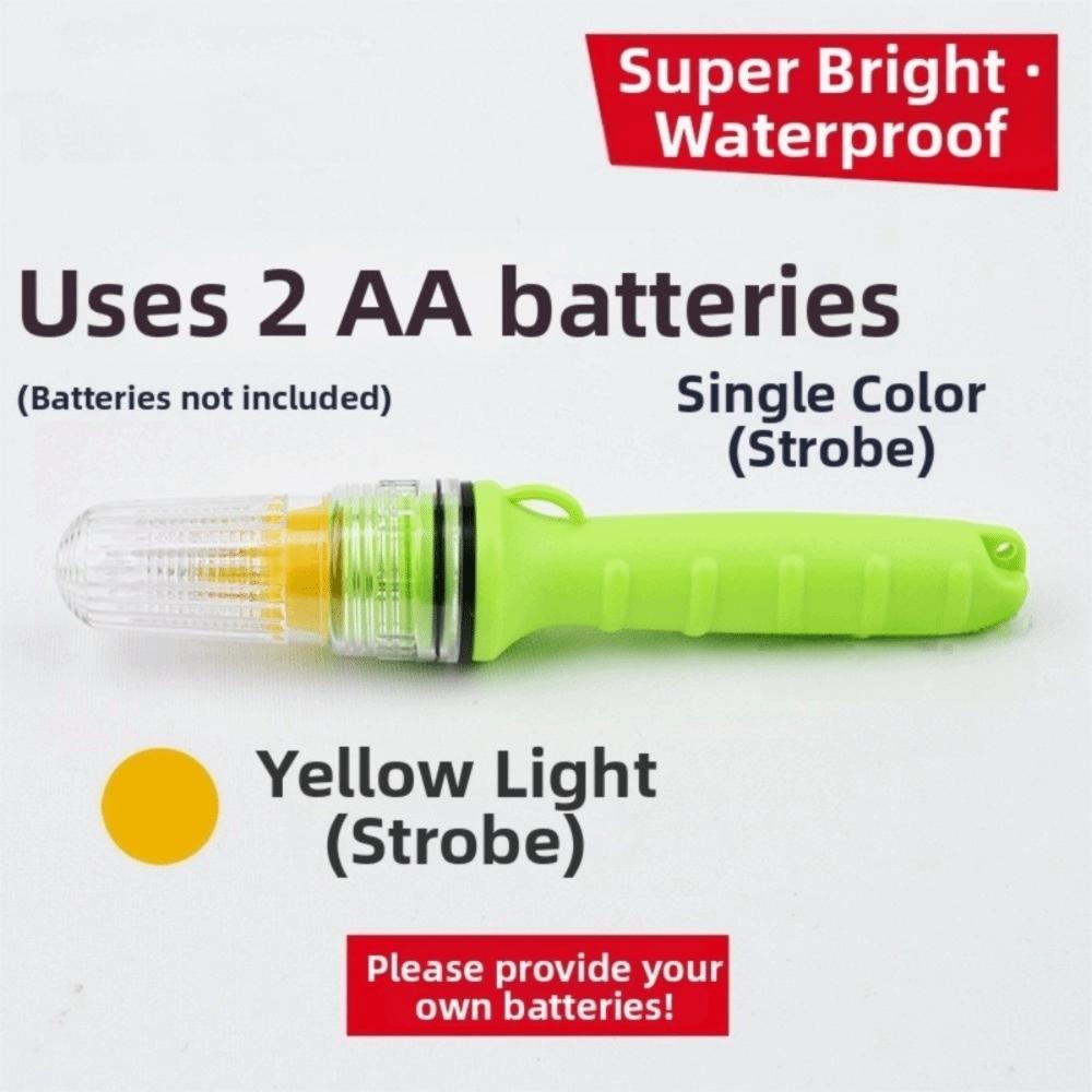 Waterproof Design Fishing Signal Light Long Lasting Battery Warning Signal Lamp Night Fishing