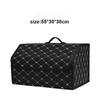 Foldable Car Trunk Storage Organizer Box Collapsible Vehicle Rear Cargo Bin Space Saving Decorative Trunk Accessory