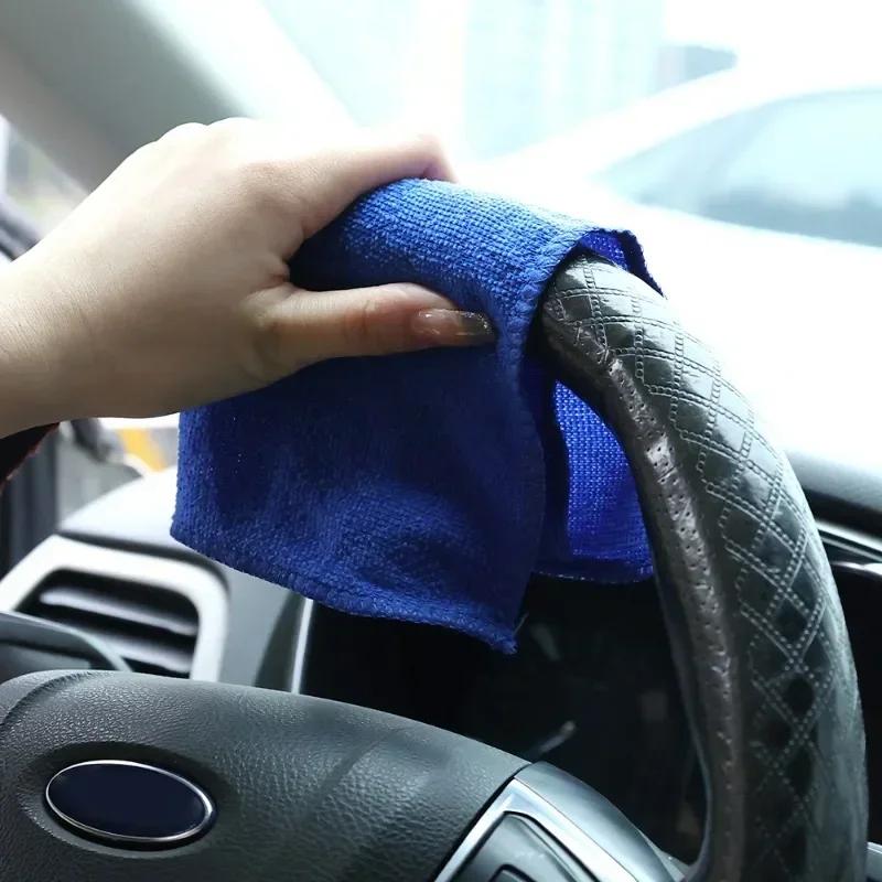 Микрофибровые полотенца для автомобиля, салфетка для полировки автомобиля, чистящие средства для автомобиля, мотоцикла, бытовое мягкое синее полотенце для чистки