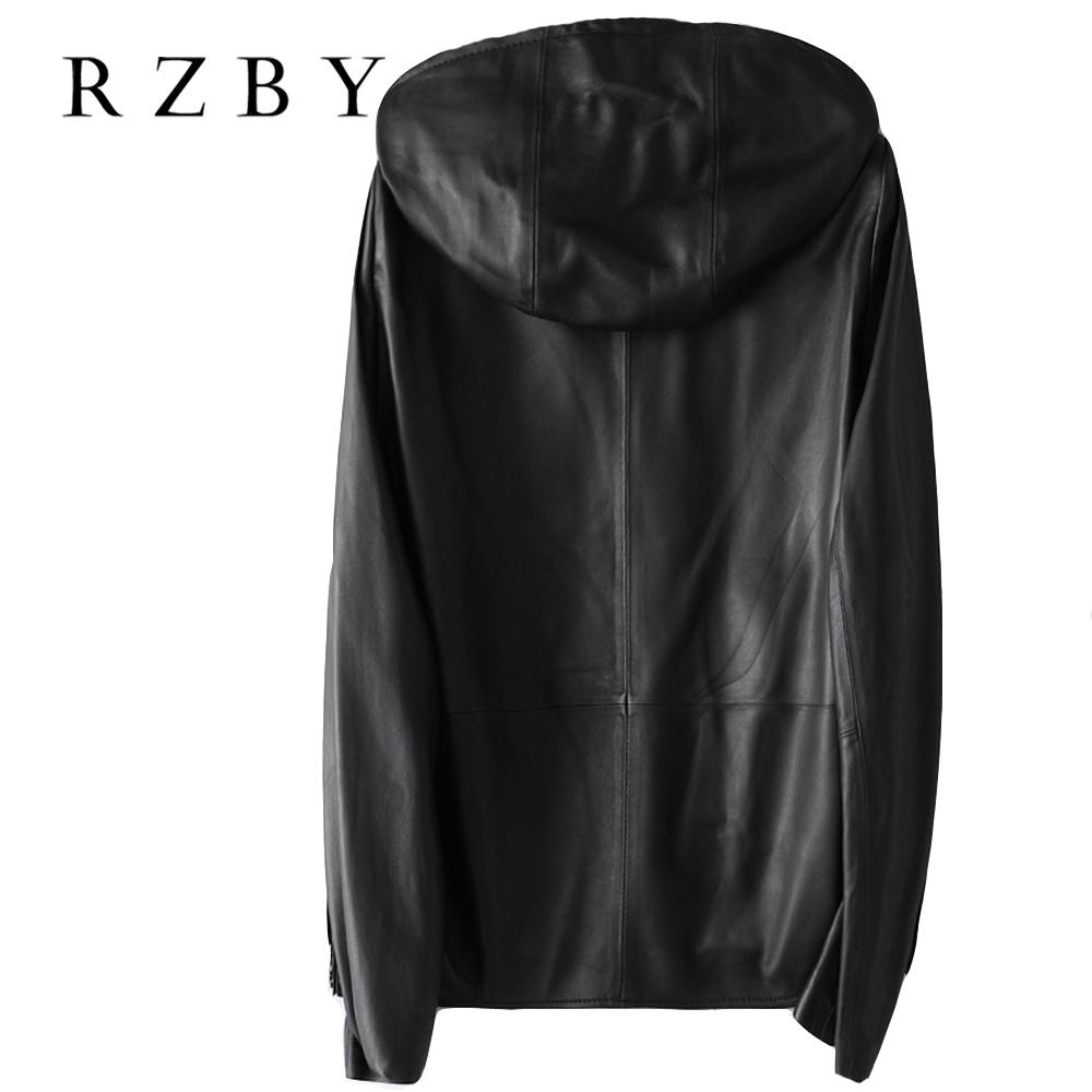 Женская куртка из натуральной овчины с капюшоном, весенняя мода, куртки из натуральной кожи