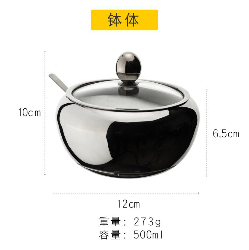 Коробка для приправ из нержавеющей стали Кухонные принадлежности Контейнер для специй Баночка для специй Бутылочки для приправ Сахарница Солонка Банка для приправ