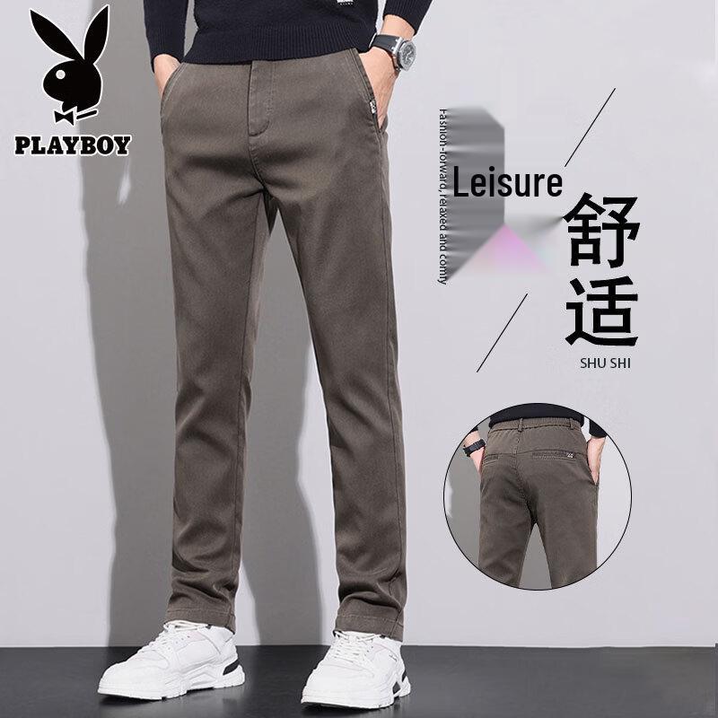 PLAYBOY Мужские брюки прямого кроя в стиле business casual