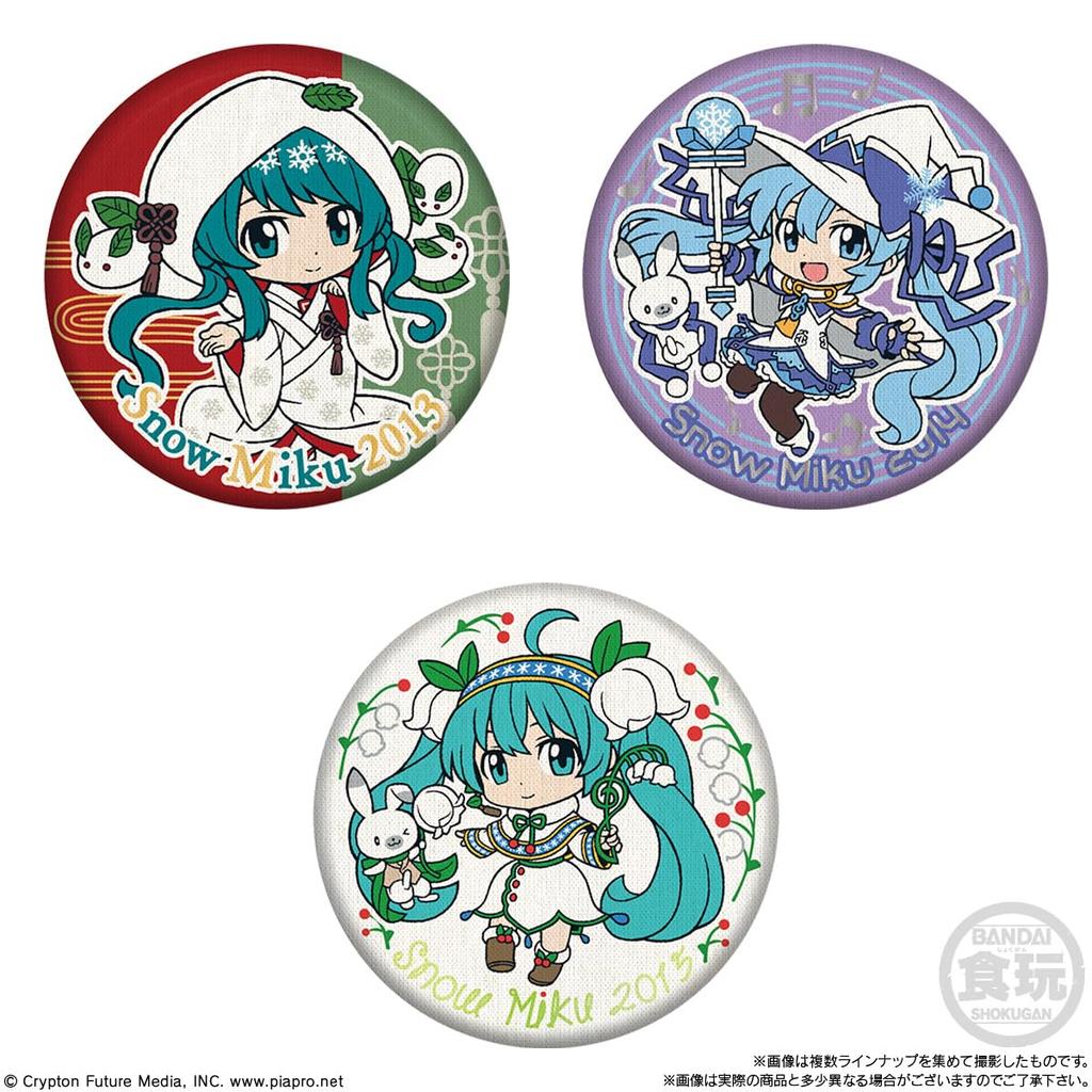 CAN BADGE COLLECTION SNOW MIKU2024 Коллекция значков Snow Candy Gum (Кан Мику) (14 штук) Игрушка/Жевание (Хацунэ Мику/Снежная Мику)