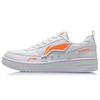 Durable Breathable Low-Top Skate Shoes Men Sneakers White Orange AGCQ449-1