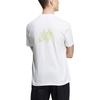 adidas Casual Logo Printing Round Neck Short Sleeve White Men's HI3281