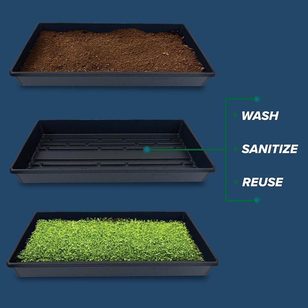 10 шт. лотков для выращивания растений без отверстий, многоразовый лоток для цветочных горшков бонсай, поддон для размножения семян, почва