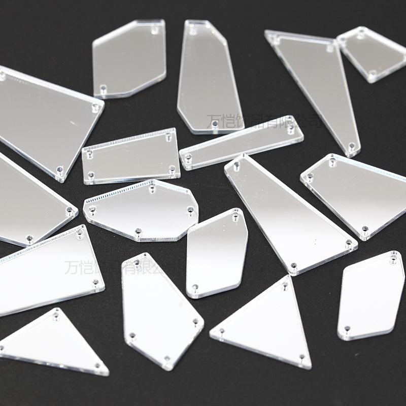 Акриловая ручная шовная дрель, зеркало специальной формы с плоским дном, сделай сам, украшение одежды, ювелирные изделия, зеркальные аксессуары, шовная дрель