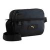 New Artificial Leather With Textile Crossbody Bag, Shoulder Bag Unisex Black 091120-01