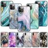 Tempered Glass Case For Iphone 12 11 Pro Max 14 13 12 Mini Fundas X Xr Xs Max 8 7 6s Plus Cover Shell Fundas Colorfull Marble