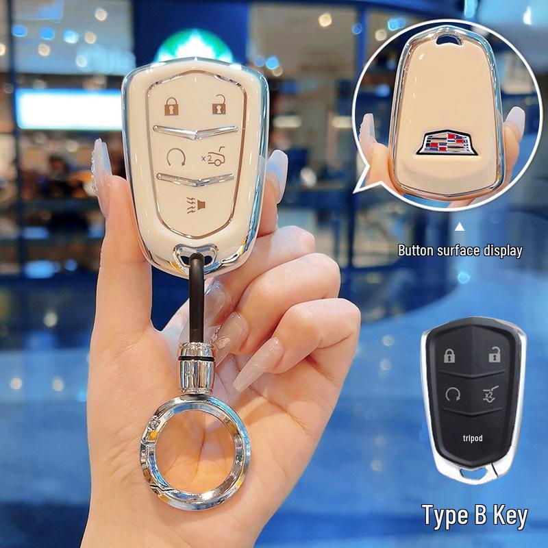 Чехол для ключей Cadillac для XT4, XT5, CT5, CT6, CT4, ATSL и GT4 - Разработан для женщин