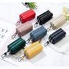 Large Capacity Key Bag Double Soft Multi-function Card Bag for Men and Women Coin Purse Key Bag Household First Layer Cowhide