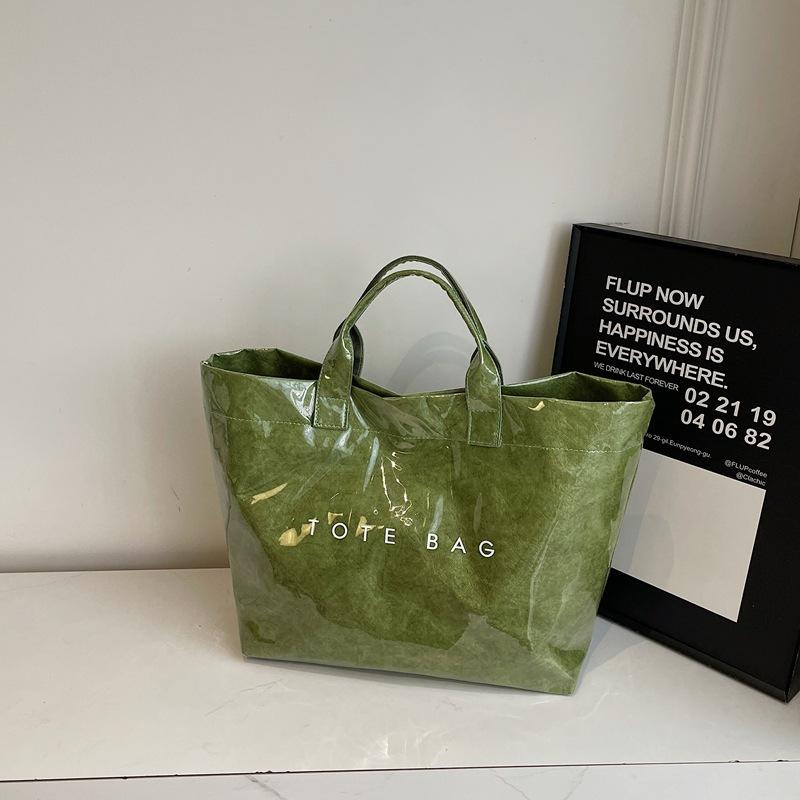 Большая сумка женская 2025 новая модная весенняя сумка-тоут в стиле кэжуал, простой личности, для поездок на работу