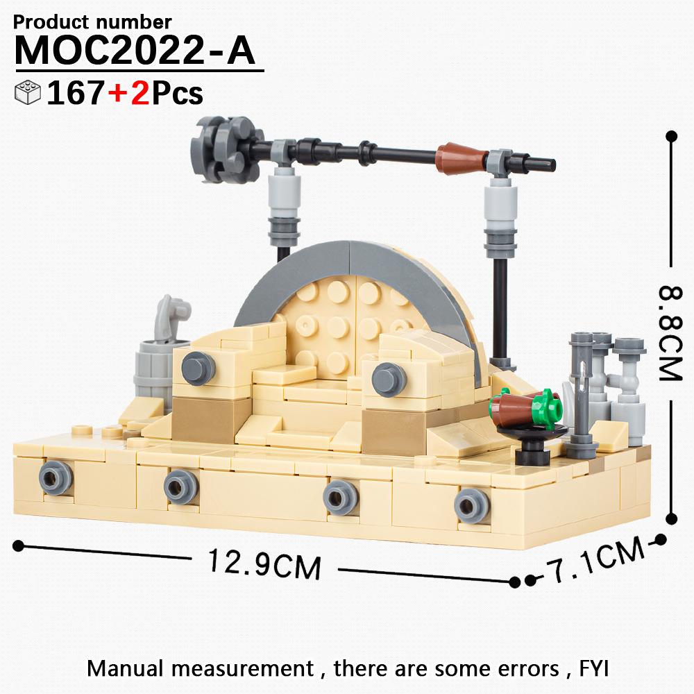 MOOXI Серия «Космические войны» Сценарная модель MOC Кирпич DIY Диорама Взрослые Детские Игрушки Набор строительных блоков Монтессори Подарки Украшение