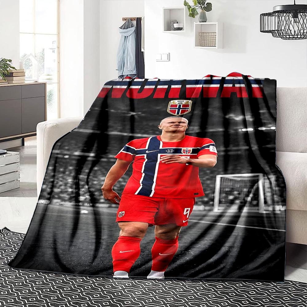 Norwegian Football Legend Blankets Flannel Printed Breathable Warm Throw Blanket for Home Office Bedspreads 0708a73