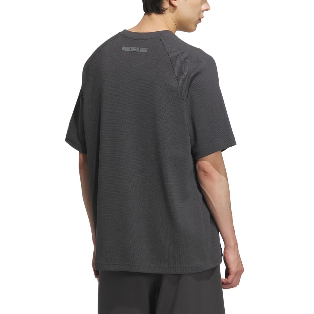 Adidas Gfx Футболка мужская оверсайз с надписью, повседневная, с коротким рукавом, топы, однотонная серая KF0128