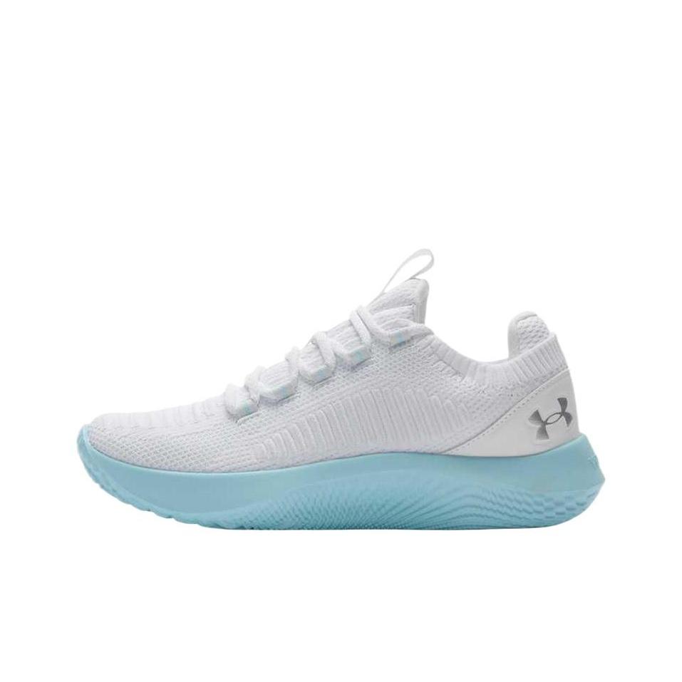 Under Armour Flow Dynamic 2 White Stream женские кроссовки металлик-серебристый 3028077-102
