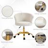 Office Chair Ergonomic Desk Armchair Height Adjustable Comfortable Seat Swivel White Steel Base