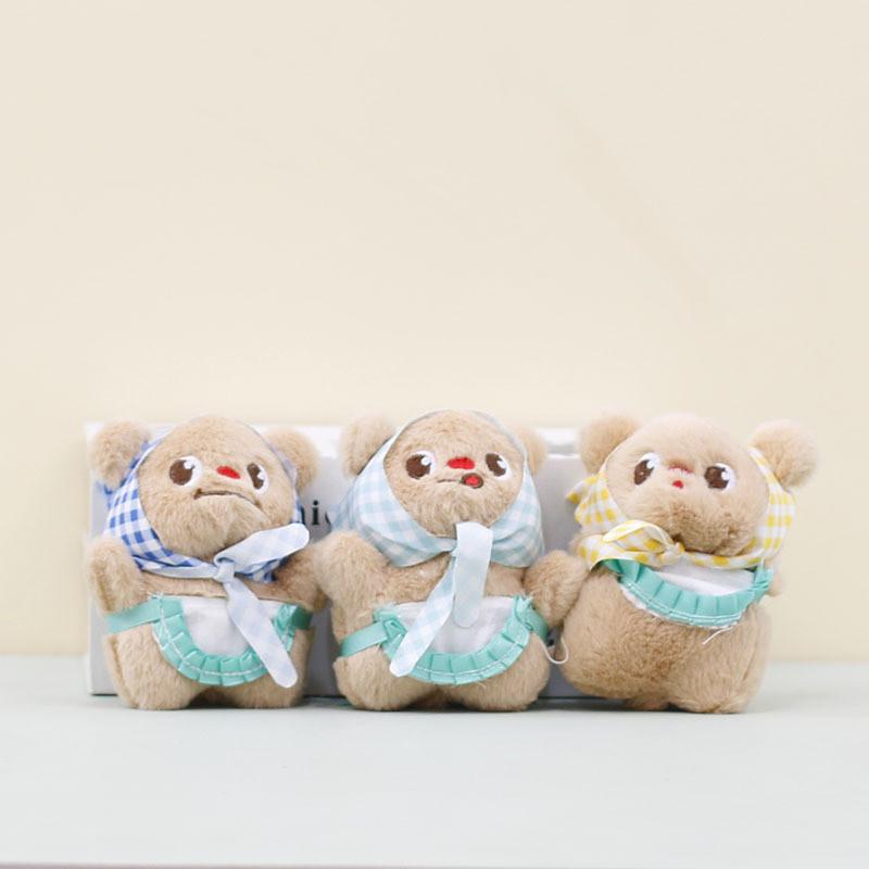 Очаровательный плюшевый брелок в виде медвежонка из короткого меха, идеально подходящий для детей и взрослых