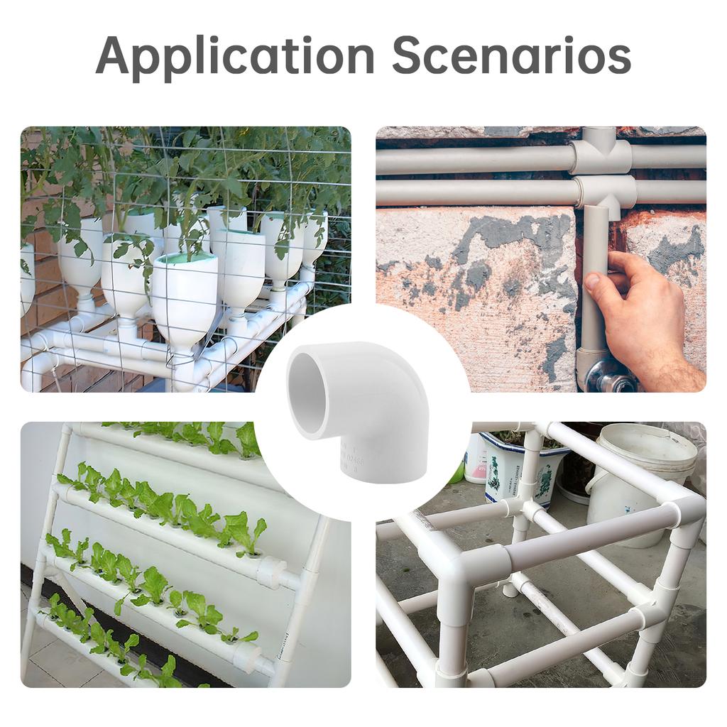 10 шт. 1 дюйм 90° ПВХ фитинги-угольники, мебельный класс 2-сторонний соединитель для самодельных полок, теплицы, трубных конструкций и мебели