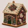 Деревянный Набор для Алмазной Живописи Christmas DIY Рождественская Деревня Алмазное Искусство Набор для Творчества Праздничное Украшение для Дома Ручная Работа Рождественский Декор