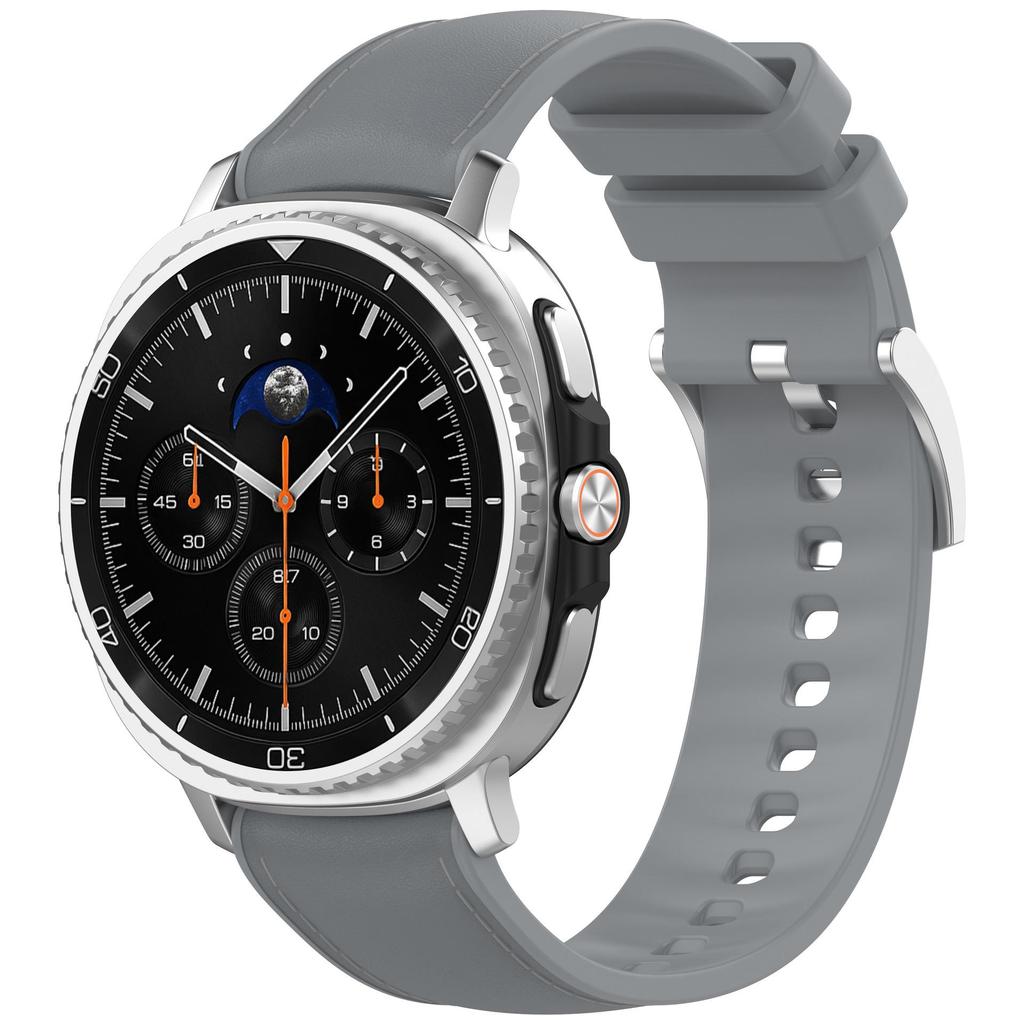 Эко-силиконовый ремешок-кожа для Samsung Galaxy Watch 8/8 Classic