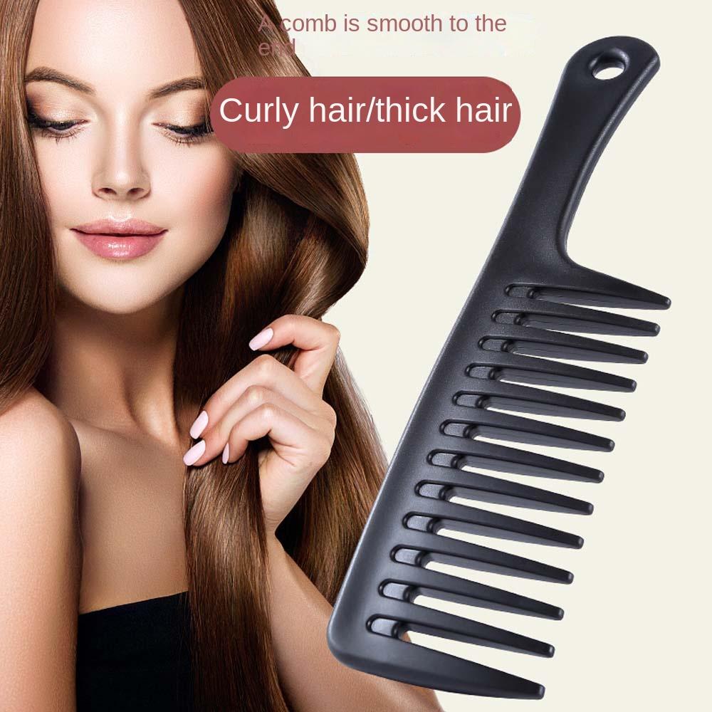 Heat Resistant Wide Tooth Comb Hair Accessories Wide Curly Hair Brush Portable Unisex