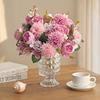 Artificial Flowers Silk Ball Chrysanthemum Rose Home Room Table Wedding Bridal Bouquet Decora Festival Outdoor Garden DIY Gifts