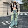 Wide-leg Pants for Women In Autumn Floor Pants Wide-leg Jeans for Women In Autumn High Waist Loose Nostalgic Heavy Industry Washing